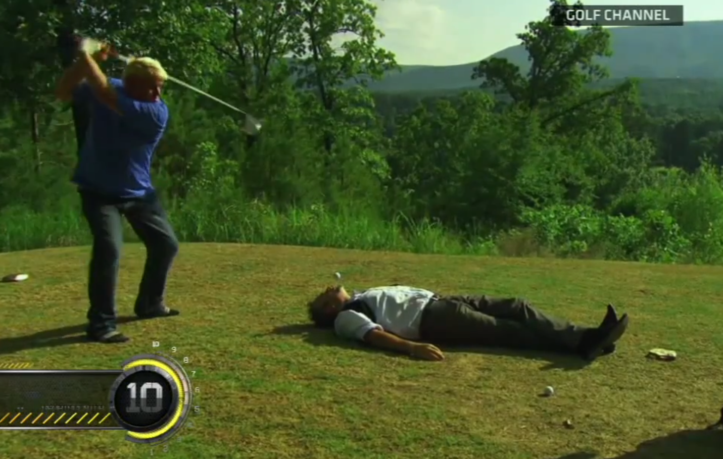 Galet, John Daly,  David Feherty, Stunt, Golf